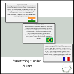 Välskrivning - länder
