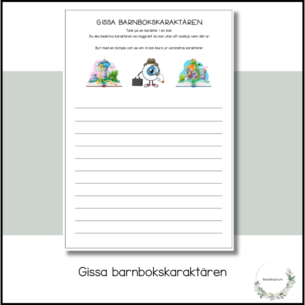 Beskriv en barnbokskaraktär