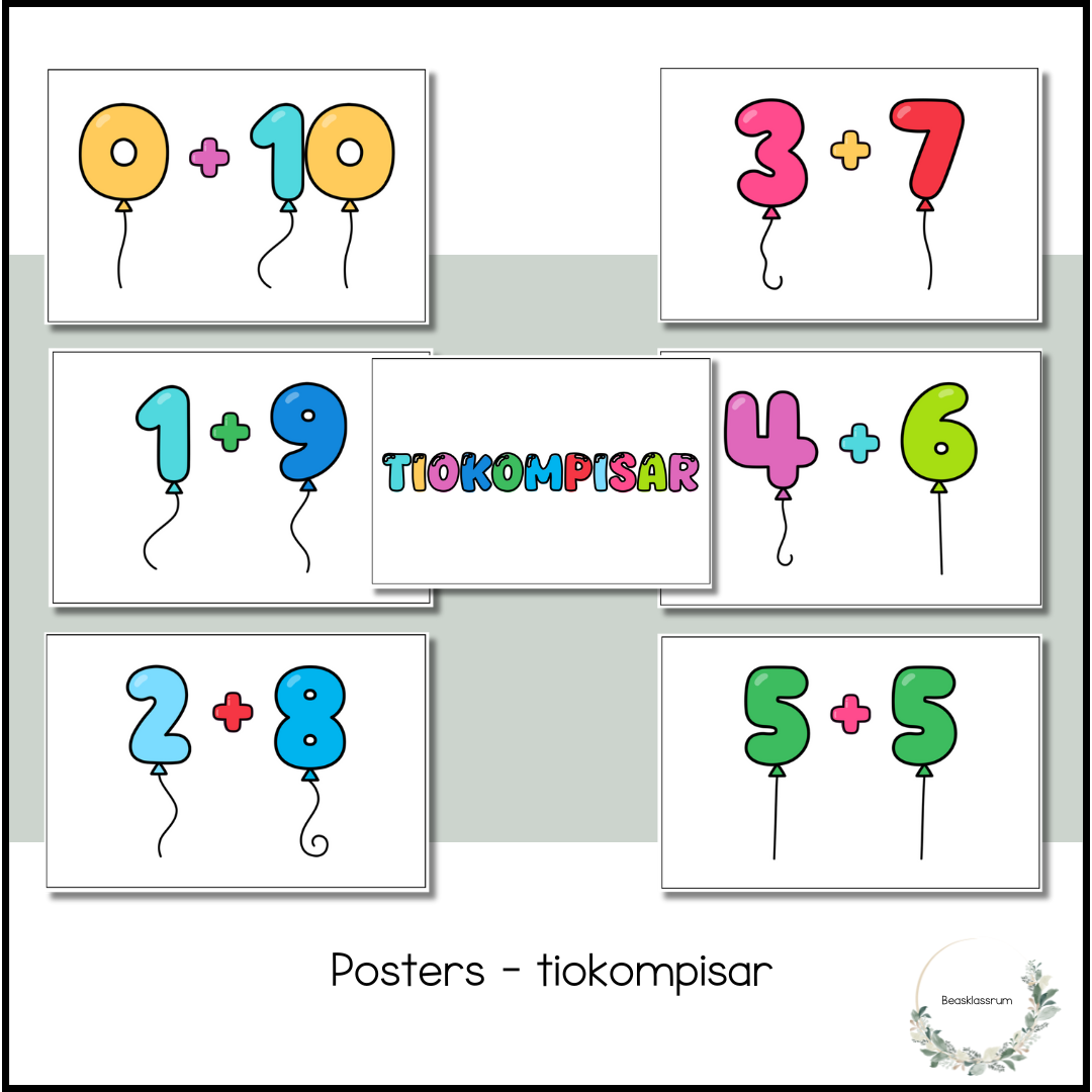 Posters - tiokompisar