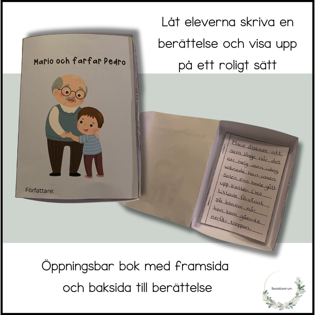 Skriv en bok – bygg ett bokomslag + skrivpapper
