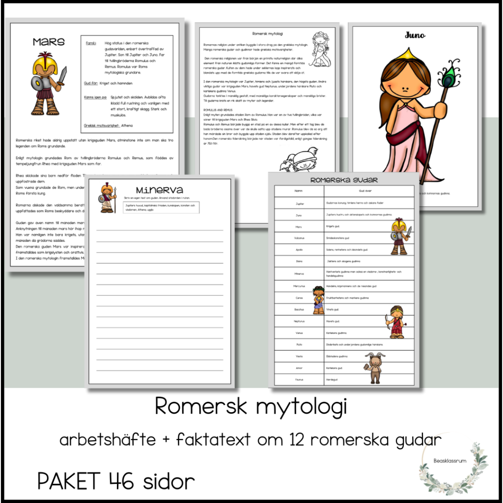 Romersk mytologi – paket 46 sidor