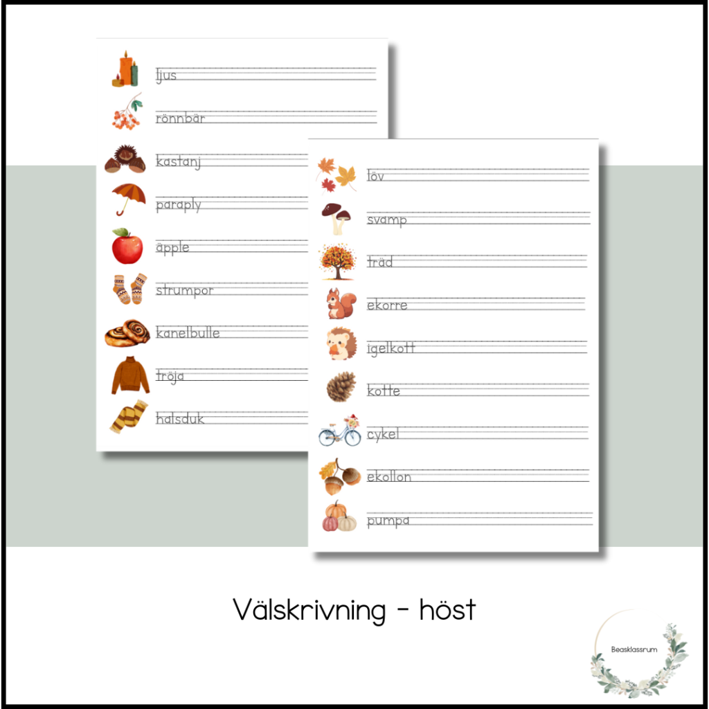 Välskrivning – höst