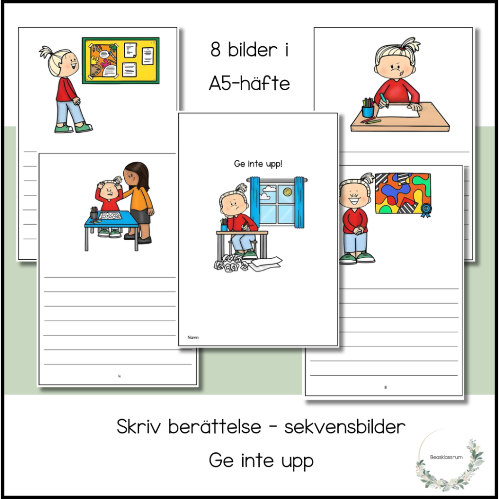 Skriv till sekvensbilder – ge inte upp