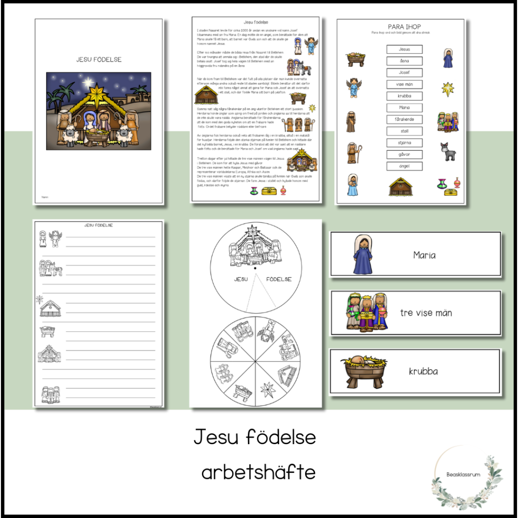 Jesu födelse – arbetshäfte
