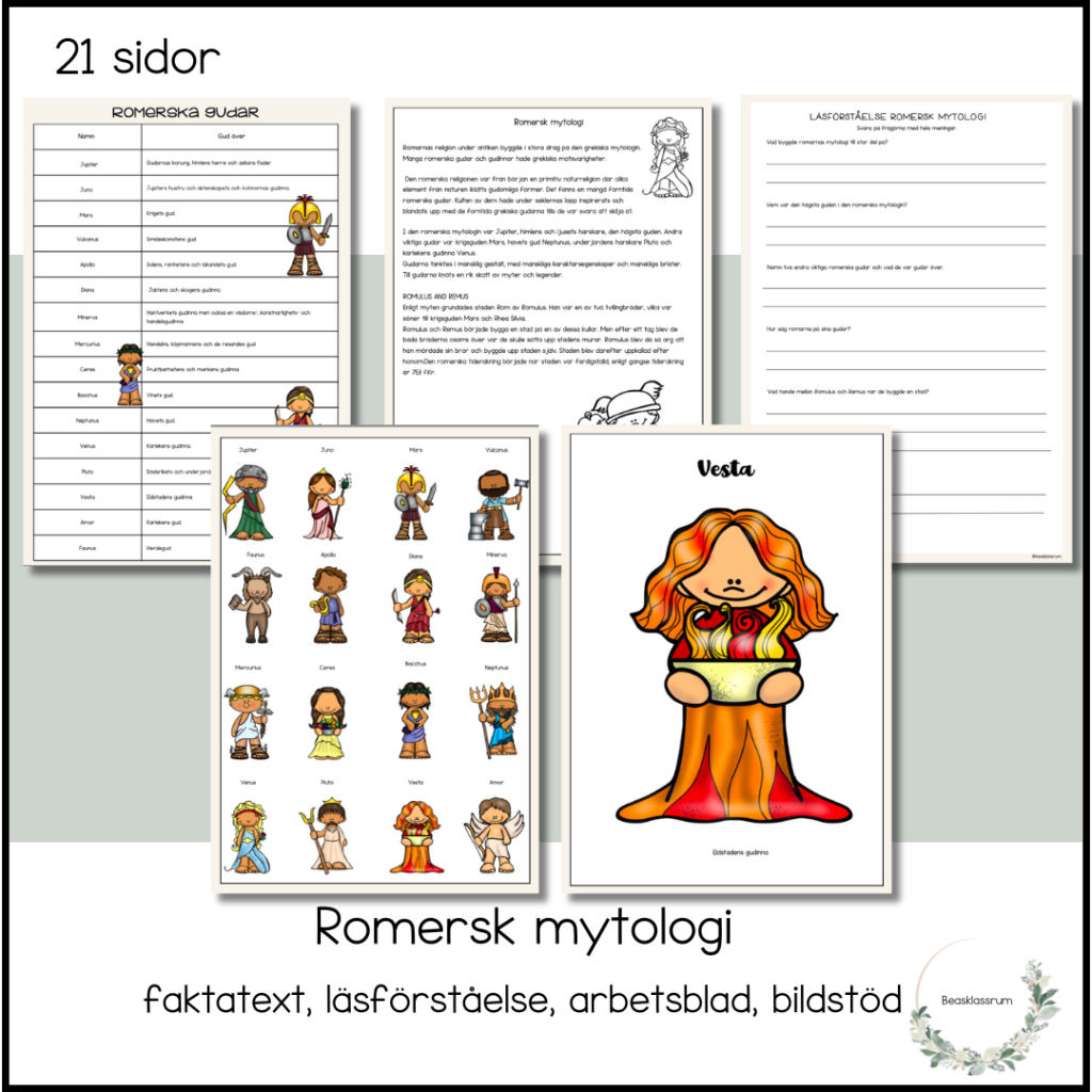 Romersk mytologi – arbetshäfte
