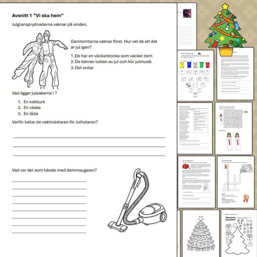 Julens Hjältar – Ett komplett häfte med kreativa uppgifter för varje avsnitt!
