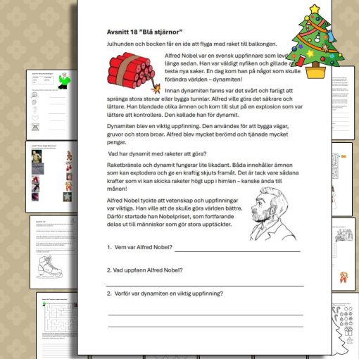 Julens Hjältar – Ett komplett häfte med kreativa uppgifter för varje avsnitt!