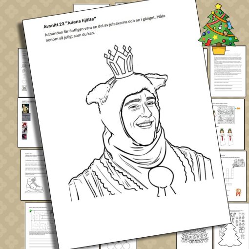 Julens Hjältar – Ett komplett häfte med kreativa uppgifter för varje avsnitt!