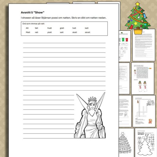 Julens Hjältar – Ett komplett häfte med kreativa uppgifter för varje avsnitt!