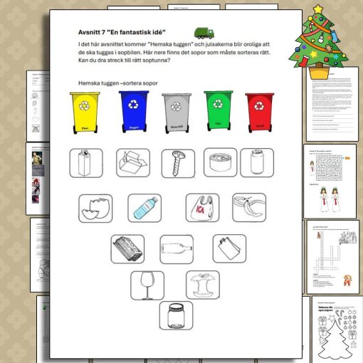 Julens Hjältar – Ett komplett häfte med kreativa uppgifter för varje avsnitt!
