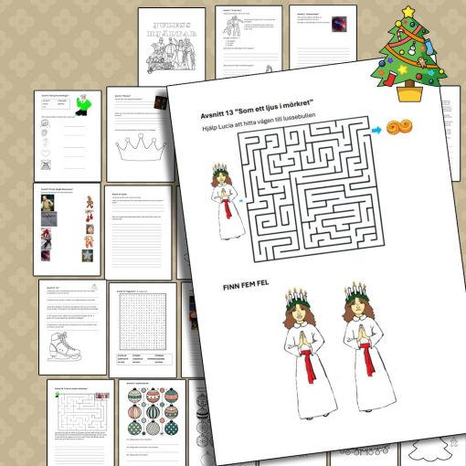 Julens Hjältar – Ett komplett häfte med kreativa uppgifter för varje avsnitt!