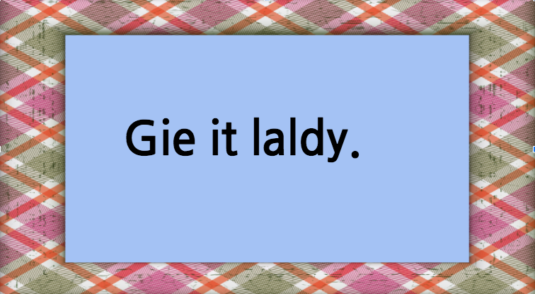 Scottish funny phrases