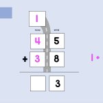 Interaktiv presentation – addition med övergång, 1 minnessiffra - bild 2