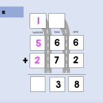 Interaktiv presentation – addition med övergång, 1 minnessiffra - bild 5