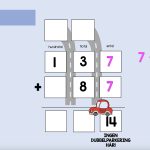 Interaktiv presentation – addition med övergång, 2 minnessiffror - bild 5