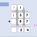 Interaktiv presentation – addition med övergång, 2 minnessiffror - bild 3
