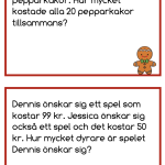 PROBLEMLÖSNING JULTEMA/JULKALENDER 0-100. - bild 2