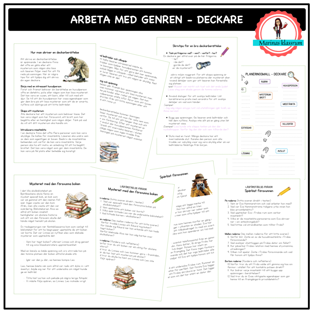 Arbeta med genren – DECKARE
