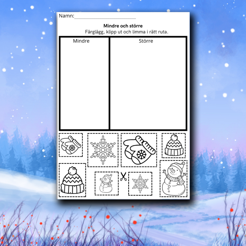 Större och mindre- Vinter version