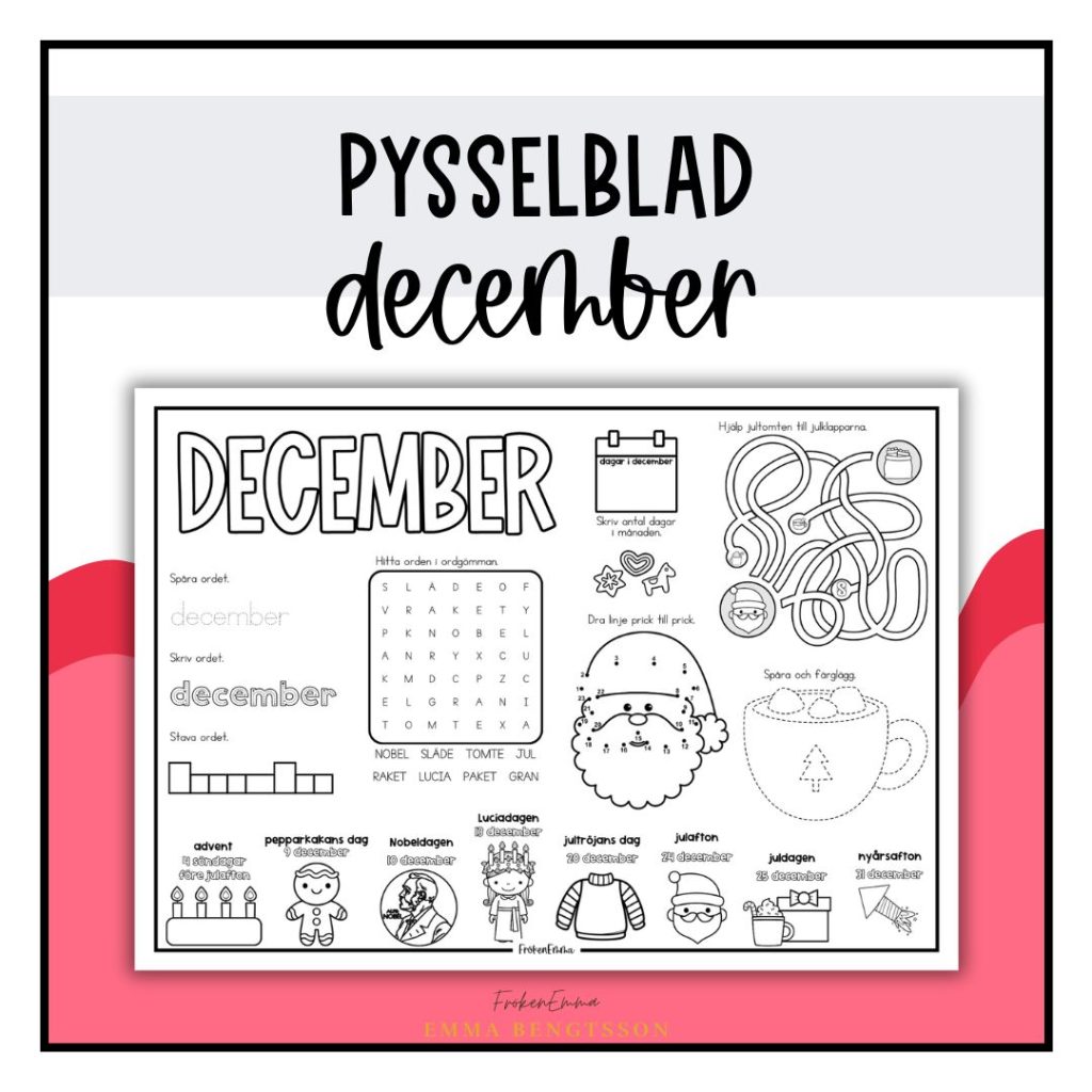Pysselblad: december