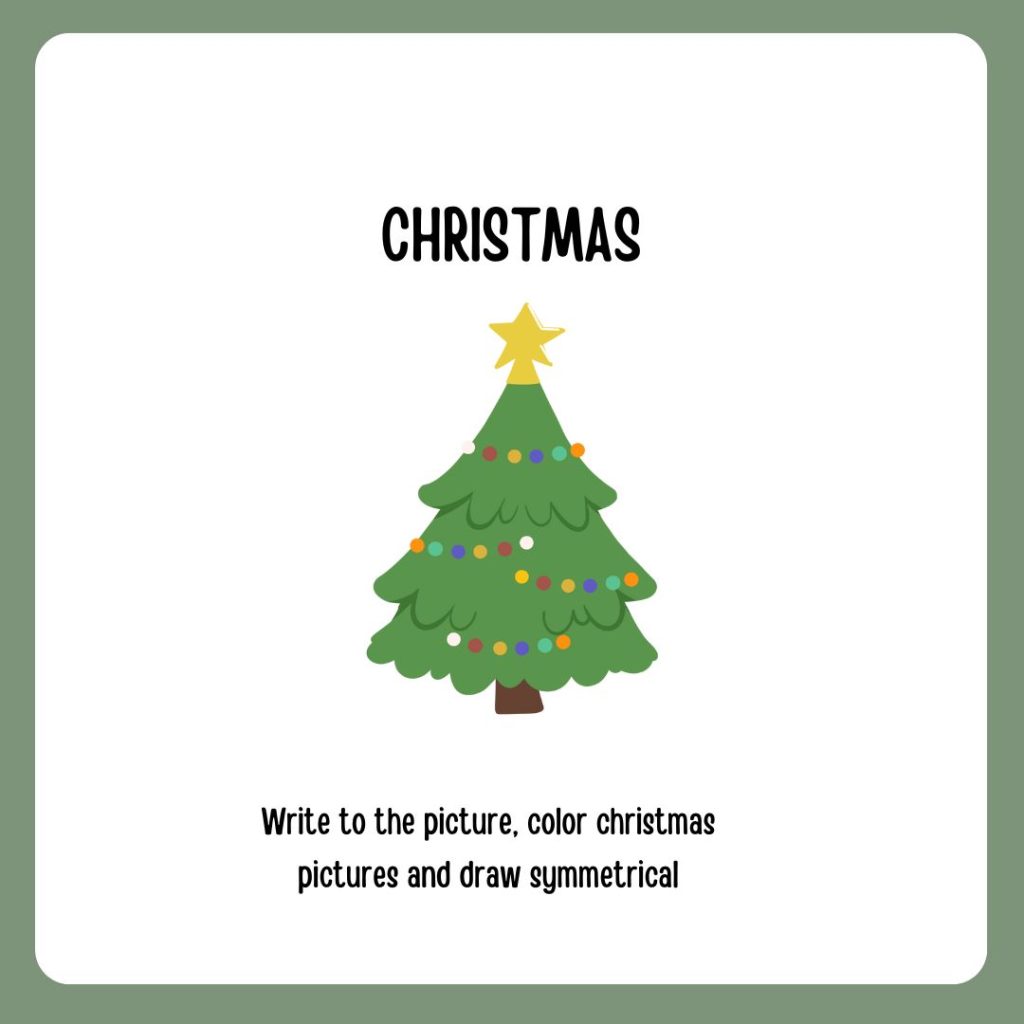 Christmas write and draw