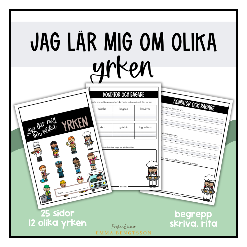 Jag lär mig om olika yrken
