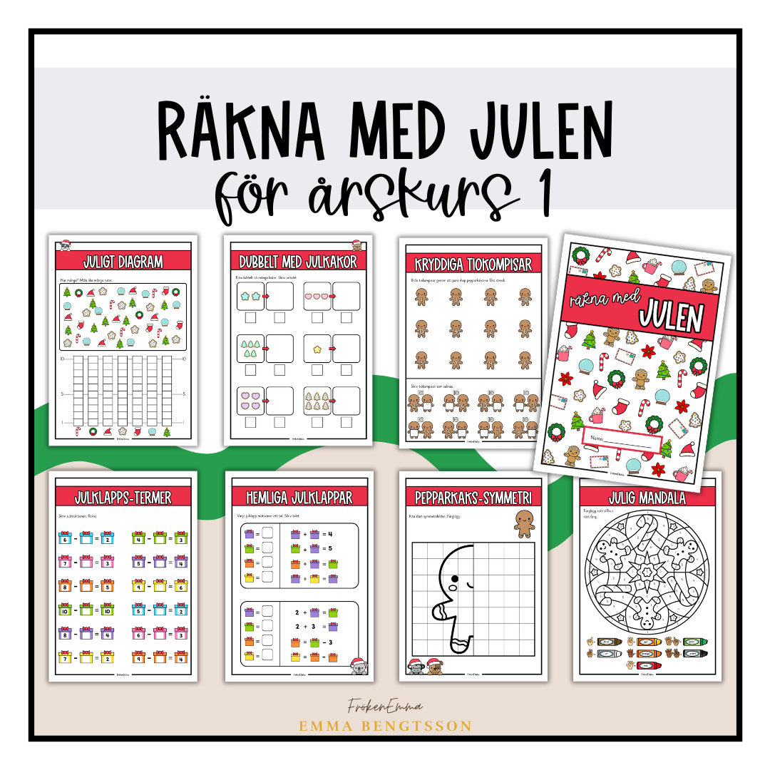 Räkna med julen för åk 1