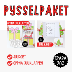 Julpyssel- paket med två julpyssel