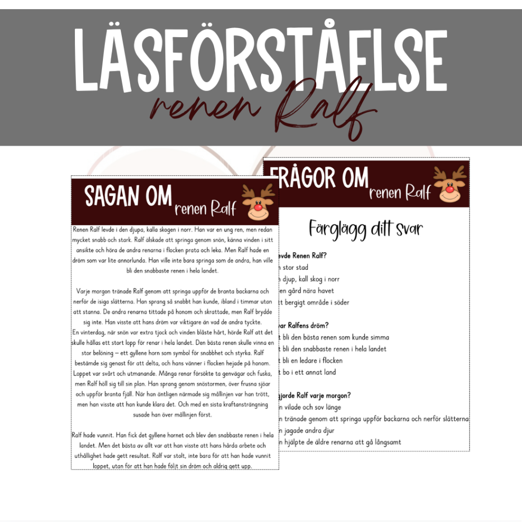 Läsförståelse: Renen Ralf