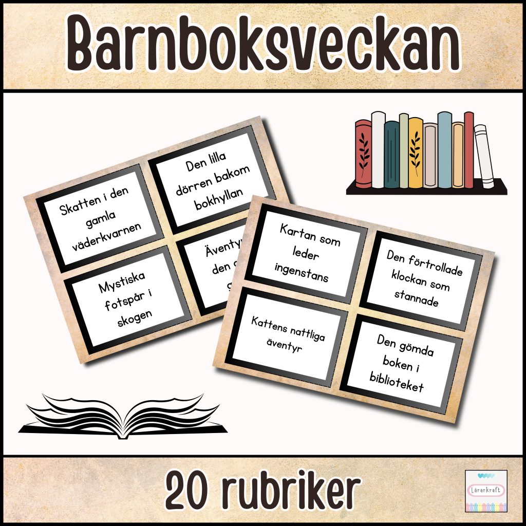 Barnboksveckan: 20 Rubriker