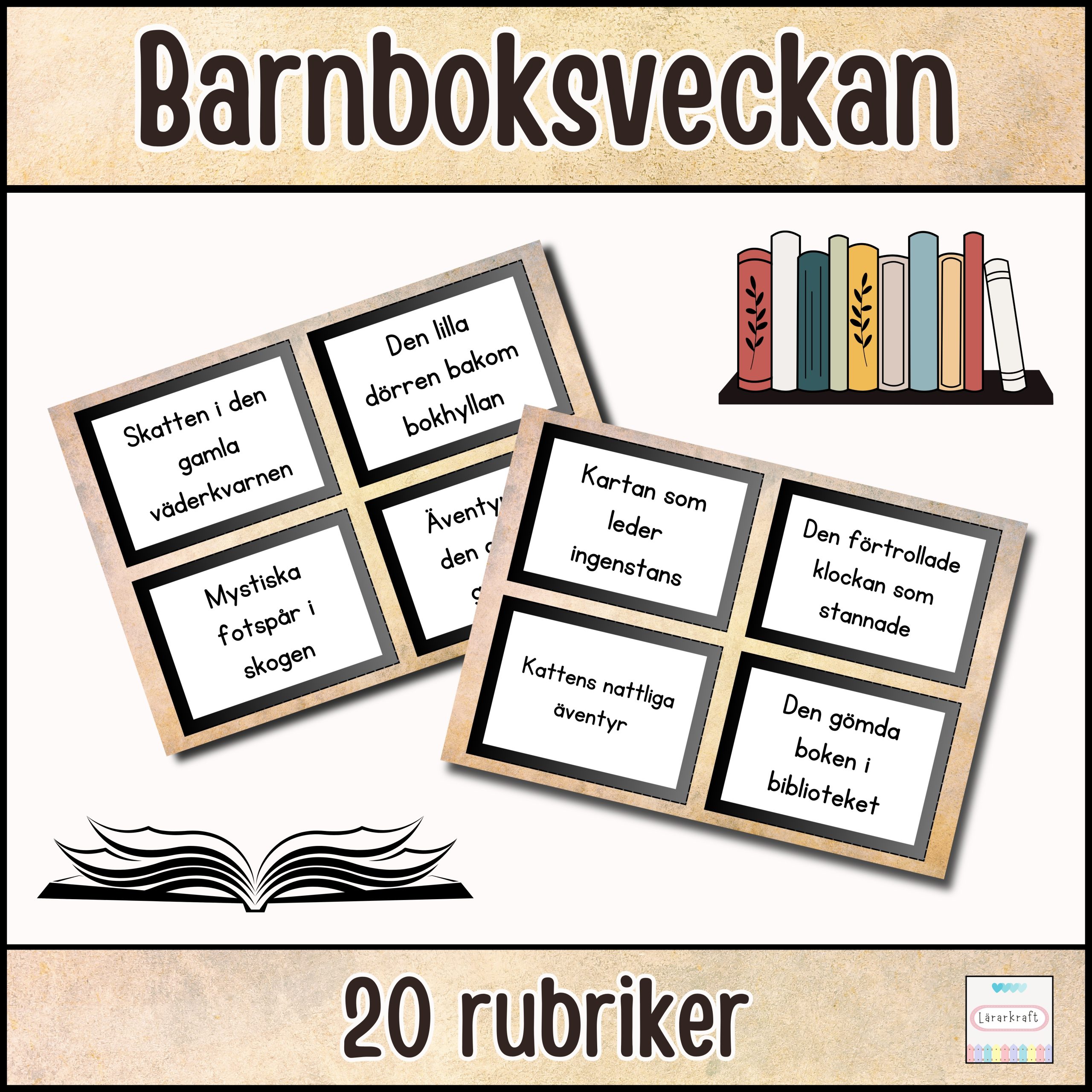 Barnboksveckan: 20 Rubriker
