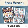 Vinter: Spela Memory (15 st bilder)