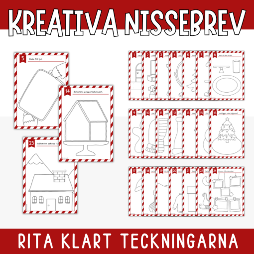 Kreativa nissebrev - rita klart bilden