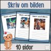 Skriva om bilden 10 sidor (Tema:Vinter)