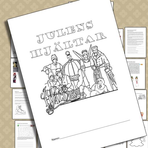Julens Hjältar – Ett komplett häfte med kreativa uppgifter för varje avsnitt!