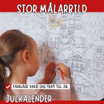 Stor målarbild – julkalender - bild 1