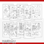 Stor målarbild – julkalender - bild 2