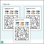 Färglägg efter bokstav – Vinter - bild 2