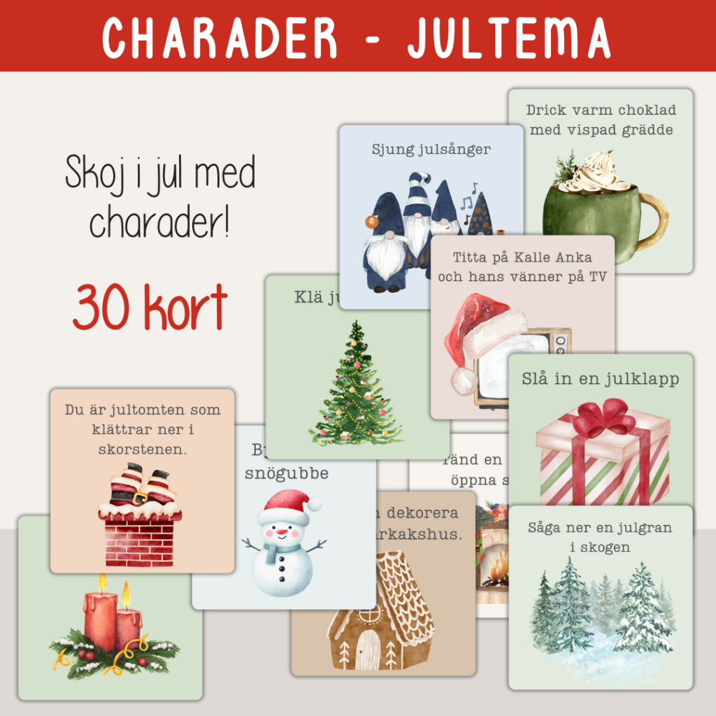 Jul – Charader med jultema