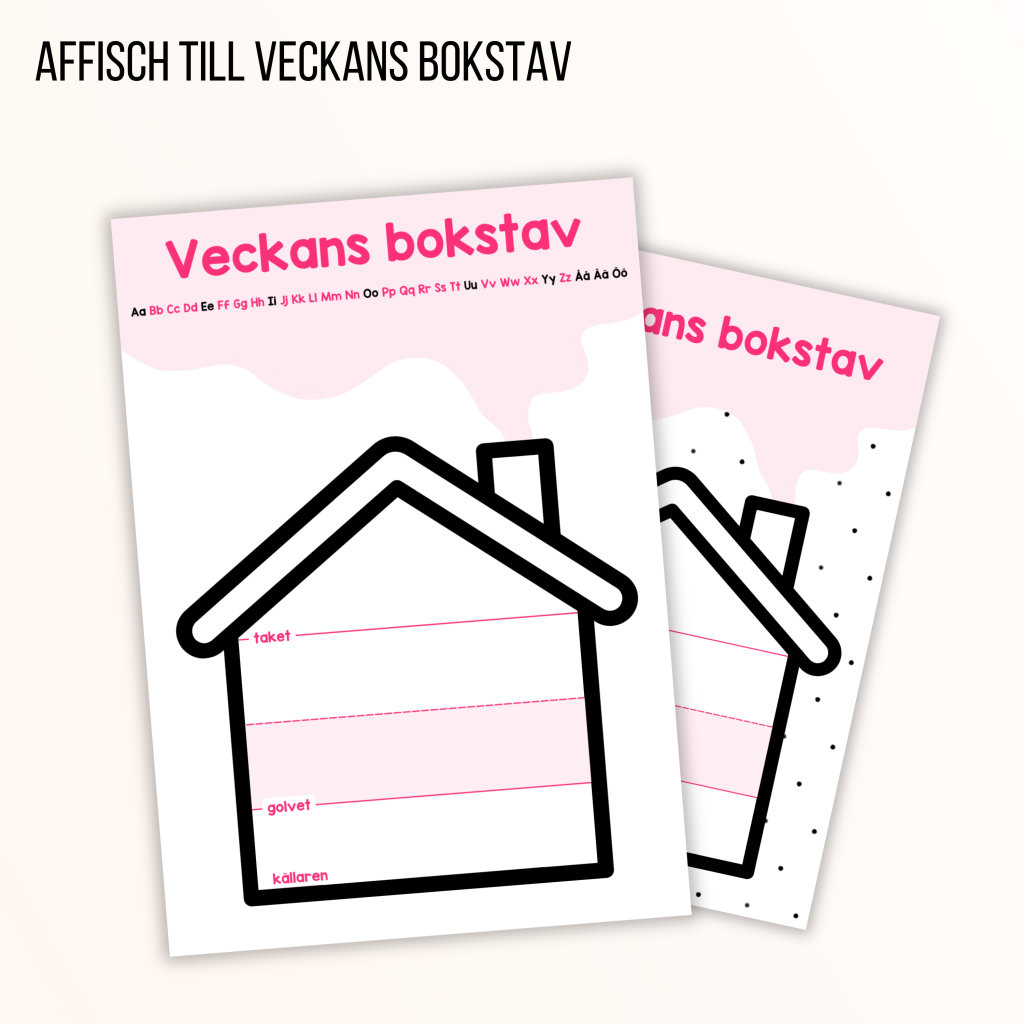 Affisch till veckans bokstav