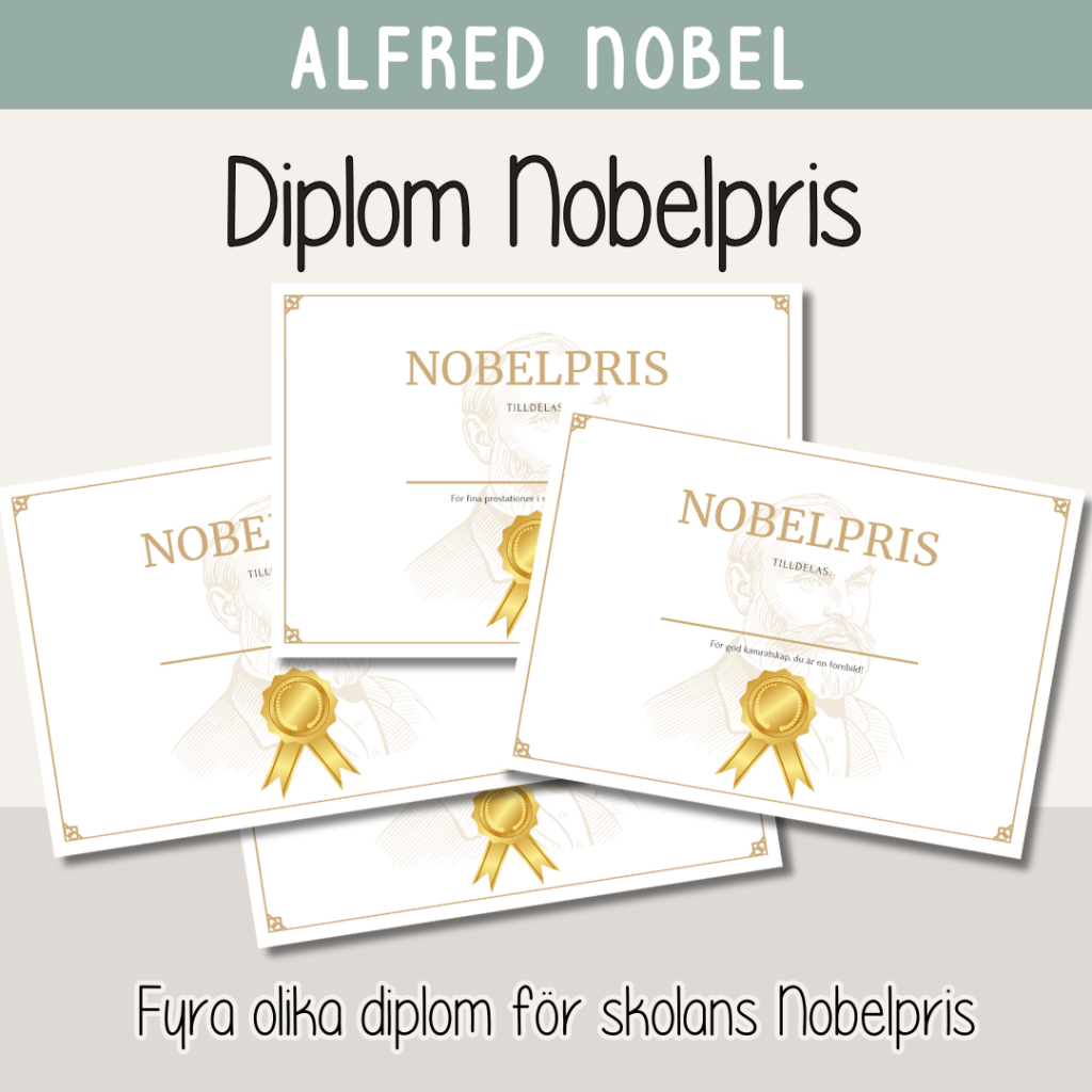 Alfred Nobel – Diplom Nobelpriset