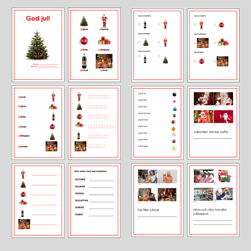 God Jul! Arbetshäfte