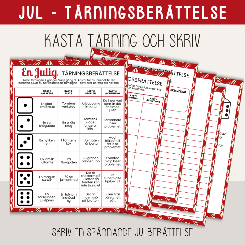 Jul – Skriv en julig tärningsberättelse