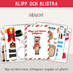 Jul- Klipp och klistra julfigurer - bild 1