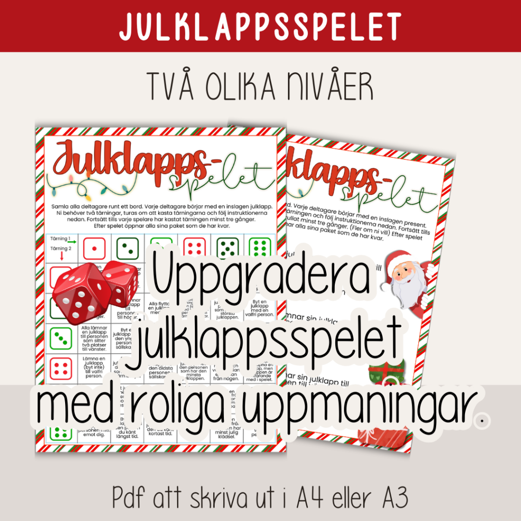 Jul – Spela julklappsspelet