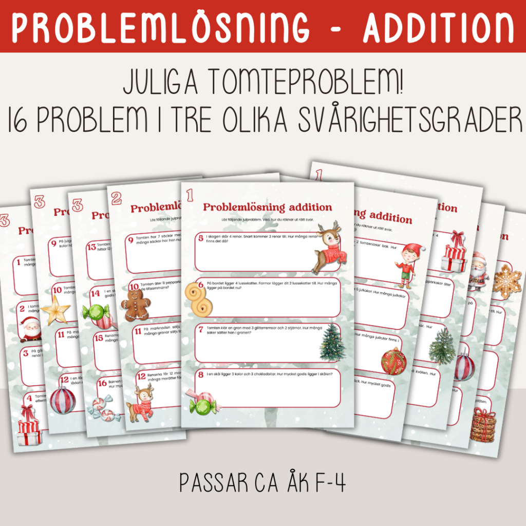 Jul – Problemlösning addition