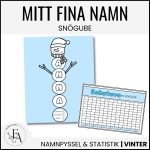 Mitt fina namn – ett klassprojekt (snögubbe) - bild 1