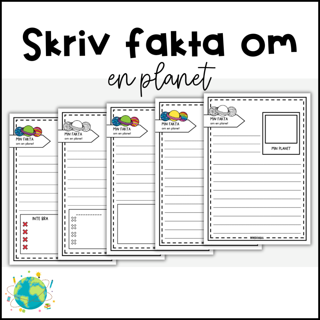 Rymden – Skriv fakta om en planet
