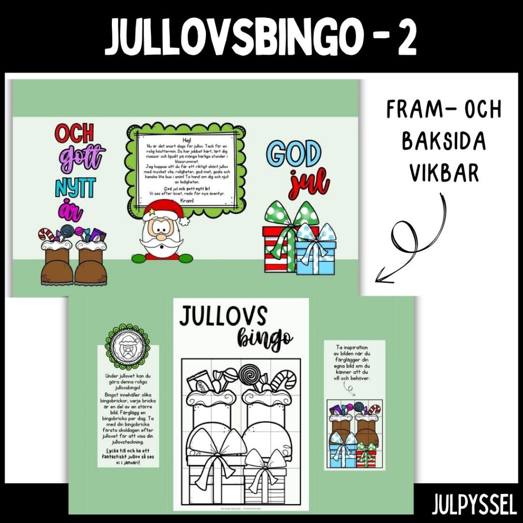 Jullovsbingo / jullovspresent – 2