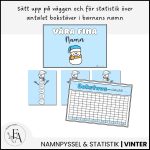 Mitt fina namn – ett klassprojekt (snögubbe) - bild 3